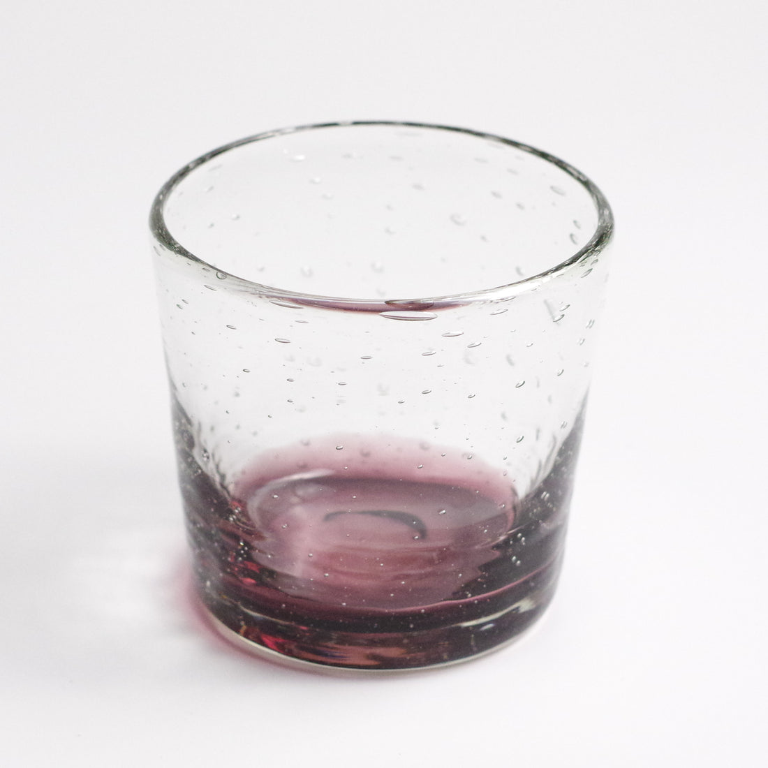 底色気泡ロックグラス（紫）