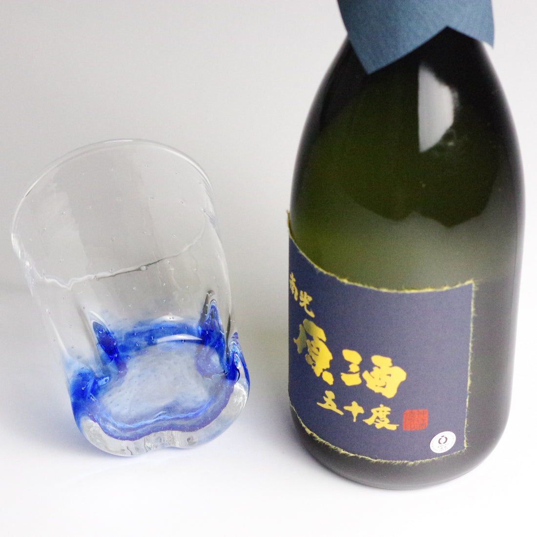 泡ロックグラス（藍）
