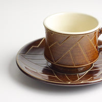 カンナイ CUP&SAUCER（茶）
